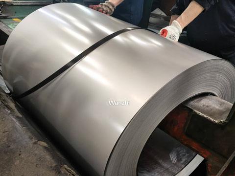 Steel coil production is complete