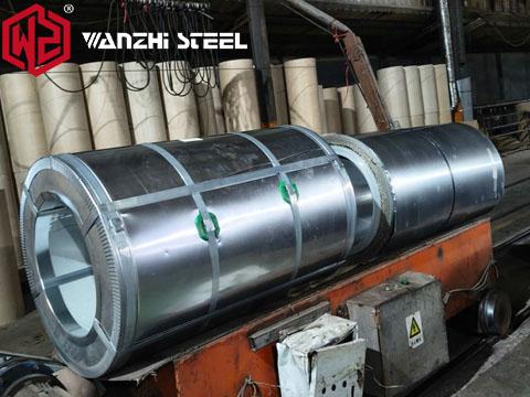 Packaged galvanized steel coils